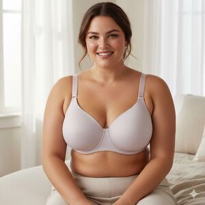 Torrid Curve Nude T-Shirt Bra 38DDD no wire Smooth Molded Cups